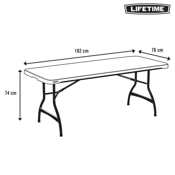 Mesa retangular de granito Lifetime | Distria