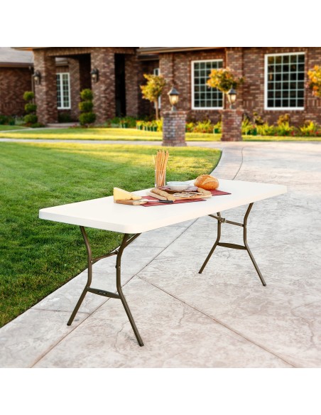 Mesa retangular patas plegables Lifetime | Distria