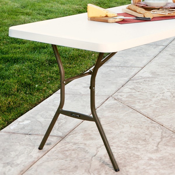 Mesa retangular patas plegables Lifetime | Distria