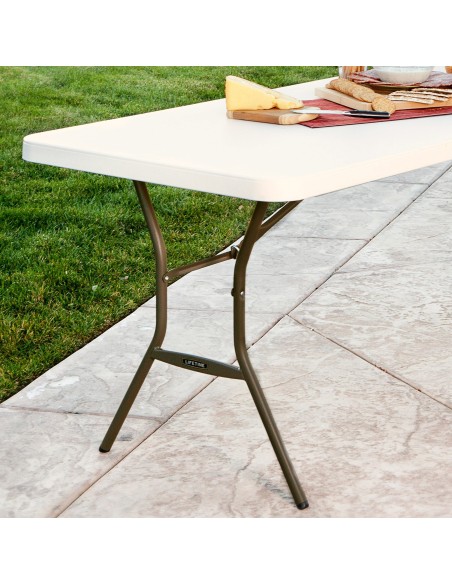 Mesa retangular patas plegables Lifetime | Distria