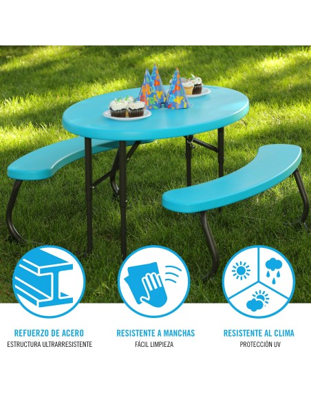 Mesa de picnic para crianças LIFETIME | Distria.com