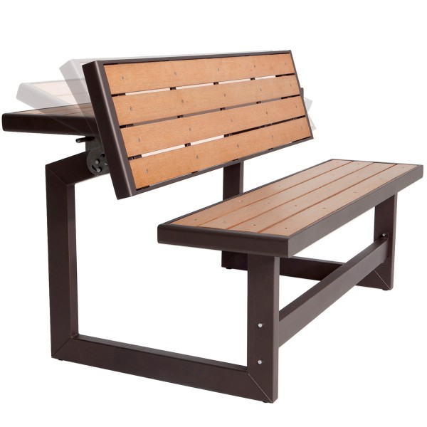 Banco de jardim com mesa LIFETIME | Distria