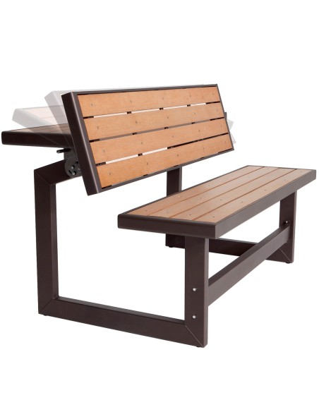 Banco de jardim com mesa LIFETIME | Distria