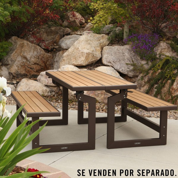 Banco de jardim com mesa LIFETIME | Distria