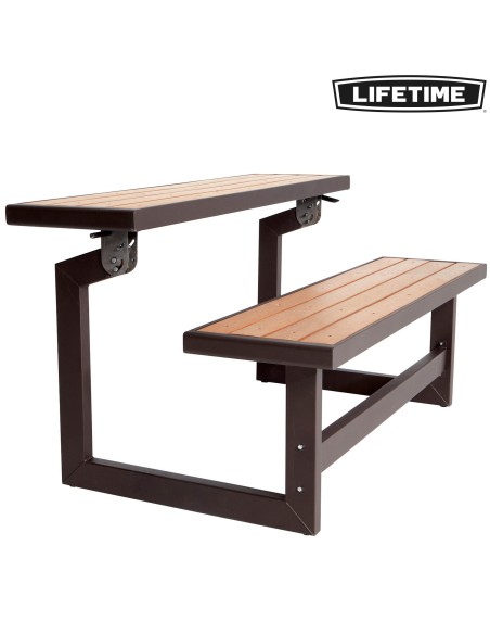 Banco de jardim com mesa LIFETIME | Distria