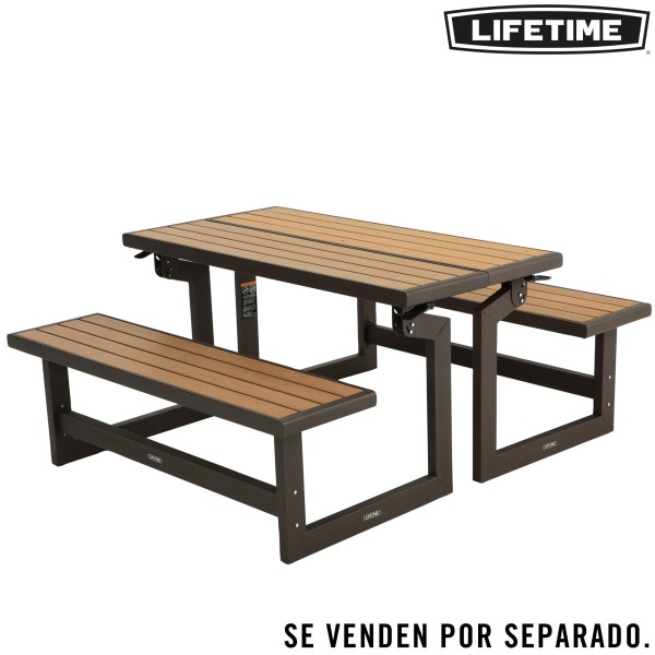 Banco de jardim com mesa LIFETIME | Distria