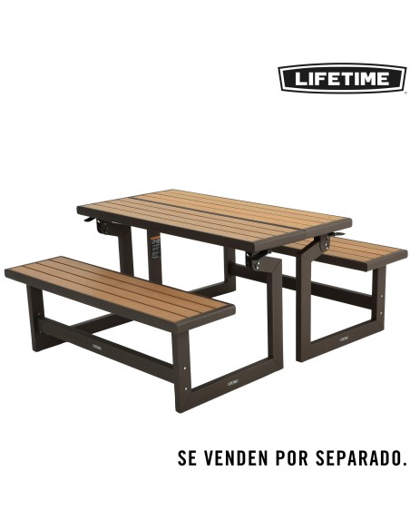 Banco de jardim com mesa LIFETIME | Distria