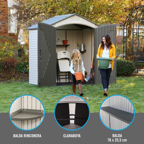 Abrigo de jardim com solo LIFETIME | Distria.com