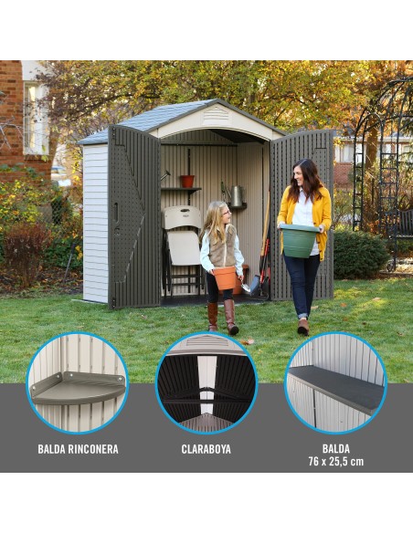 Abrigo de jardim com solo LIFETIME | Distria.com