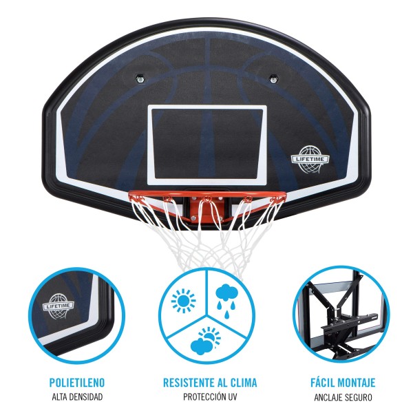Cesta de basquete parede LIFETIME | Distria
