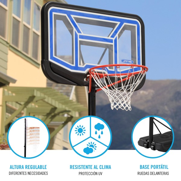 Cesta de basquete portátil LIFETIME | Distria