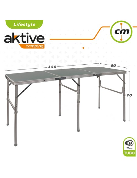 Mesa dobrável para camping Aktive | Distria.com