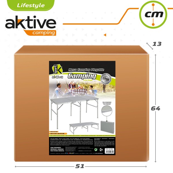 Mesa dobrável para camping Aktive | Distria.com