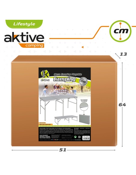 Mesa dobrável para camping Aktive | Distria.com