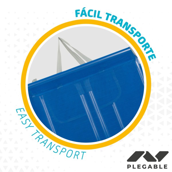 Espreguiçadeira de praia dobrável com guarda-sol | Distria