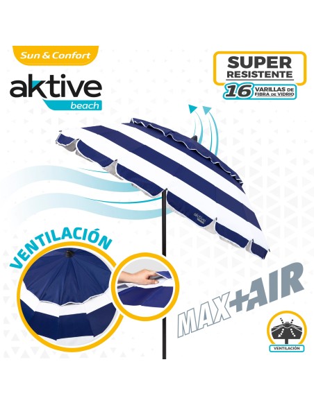 Guarda-sol grande super resistente 2,2m | Distrito