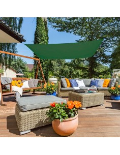 Tom de vela retangular verde | Distria 2