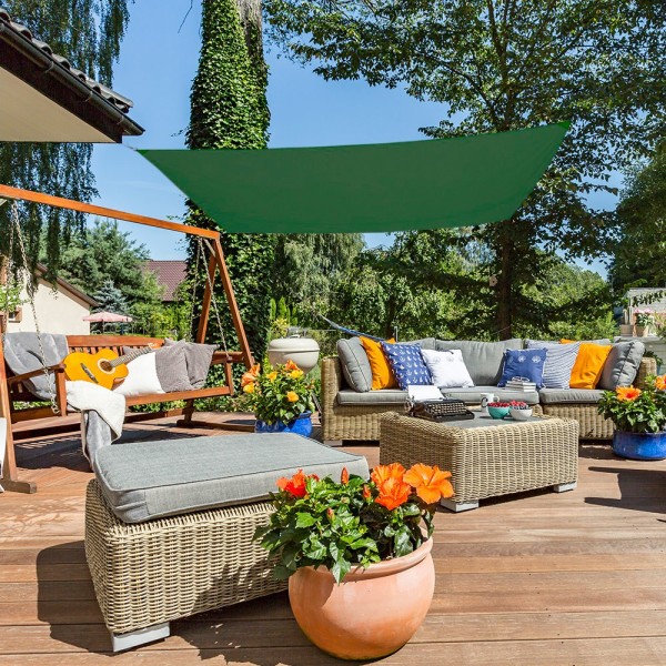 Tom de vela retangular verde | Distria