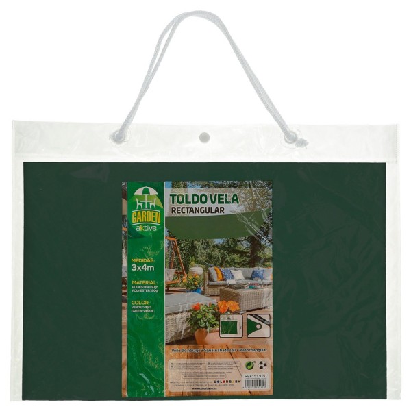 Tom de vela retangular verde | Distria