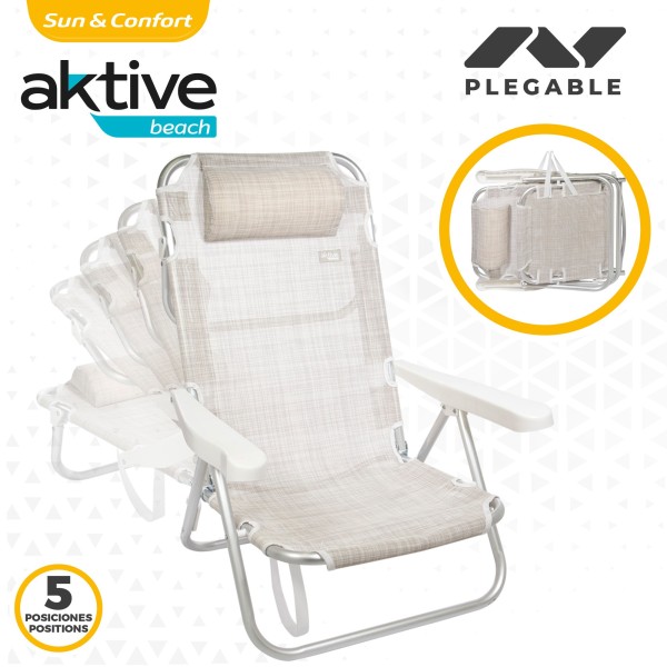 Cadeira dobrável com encosto reclinável | Distria
