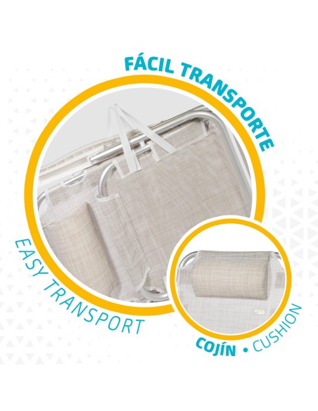 Cadeira dobrável com encosto reclinável | Distria