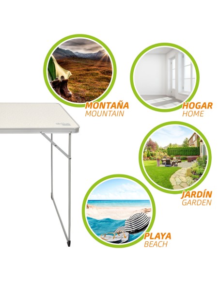 Mesa dobrável multiusos para camping| Distria.com