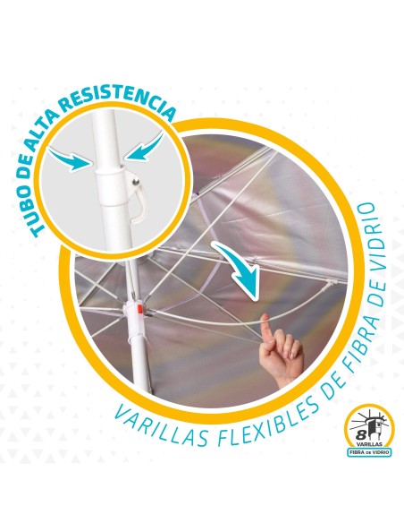 Guarda-sóis à prova de vento com proteção UV | Distria