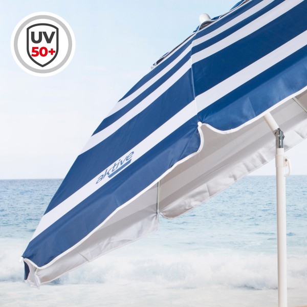 Guarda-sol grande Max Air Ø200 cm riscas | Distria