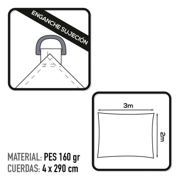 Toldo de vela retangular | Distria 