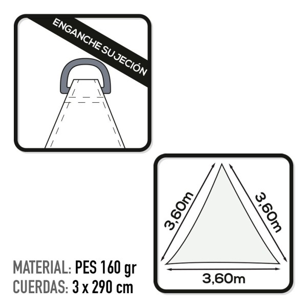 Toldo de vela triangular | Distria