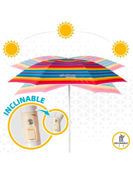 Guarda-sol de 180 cm Aktive Beach-Guarda-sóis | Distria