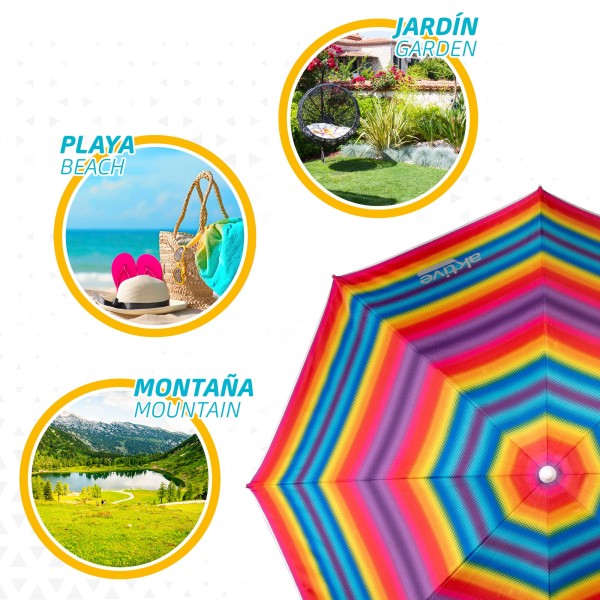 Guarda-sol de 180 cm Aktive Beach-Guarda-sóis | Distria
