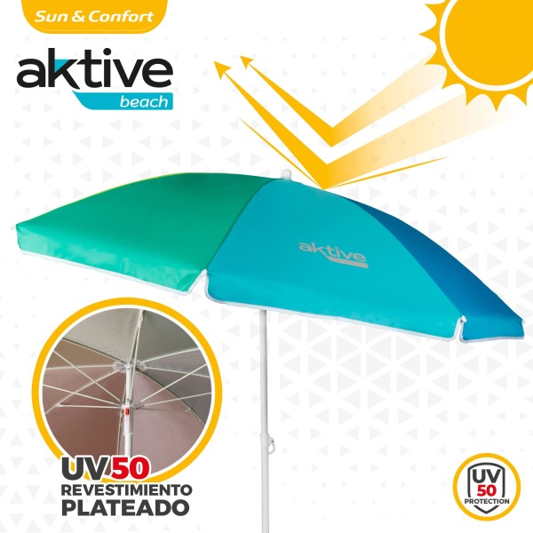 Guarda-sol com proteção 180 cm UV50- Guarda-sóis  | Distria