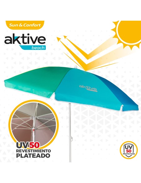 Guarda-sol com proteção 180 cm UV50- Guarda-sóis  | Distria