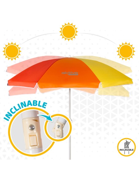 Guarda-sol com proteção 180 cm UV50- Guarda-sóis  | Distria