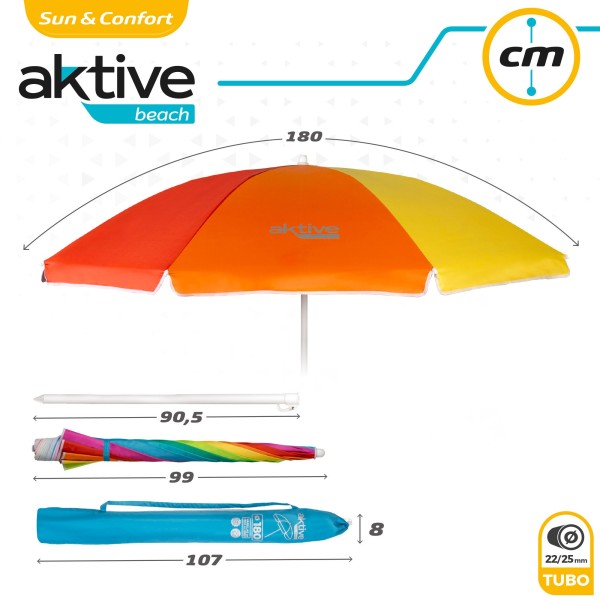 Guarda-sol com proteção 180 cm UV50- Guarda-sóis  | Distria