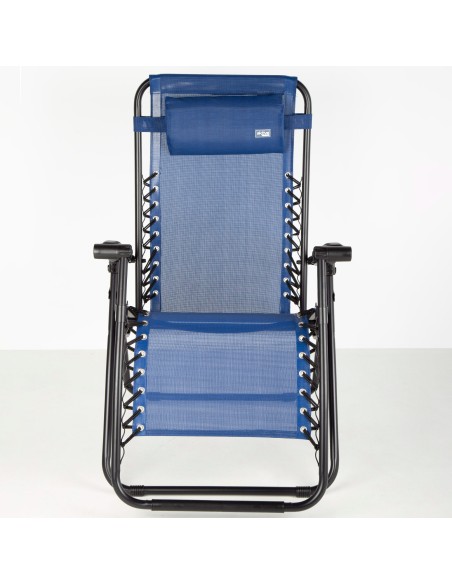 Cadeira dobrável para jardim azul Aktive | Distria