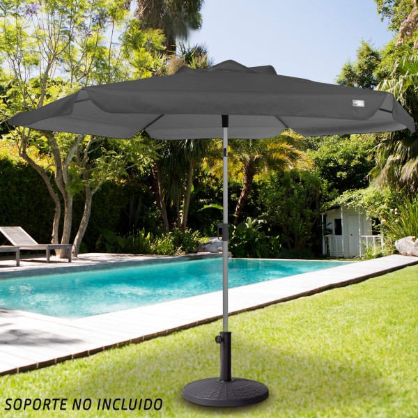 Guarda-sol grande inclinável para jardim UV50 | Distria