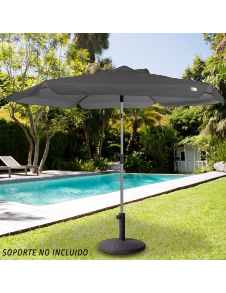 Guarda-sol grande inclinável para jardim UV50 | Distria