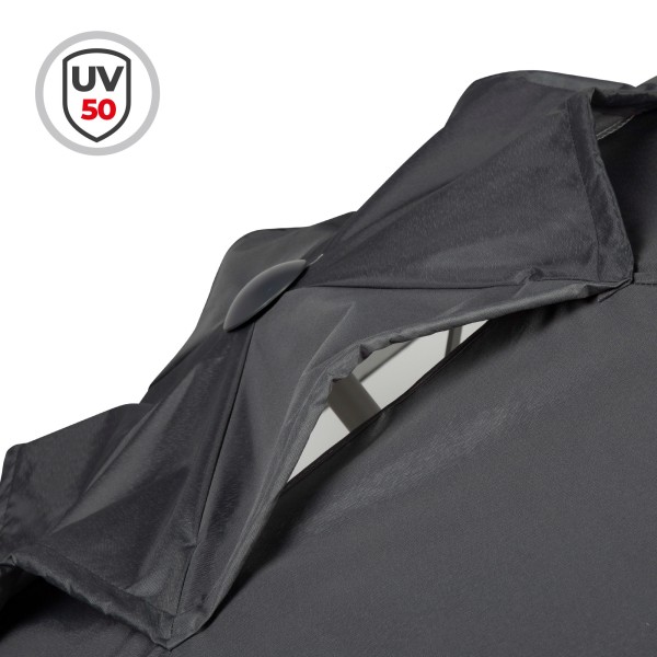 Guarda-sol grande inclinável para jardim UV50 | Distria