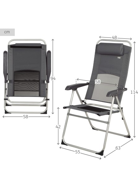 Cadeira dobrável de 6 posições Aktive | Distria