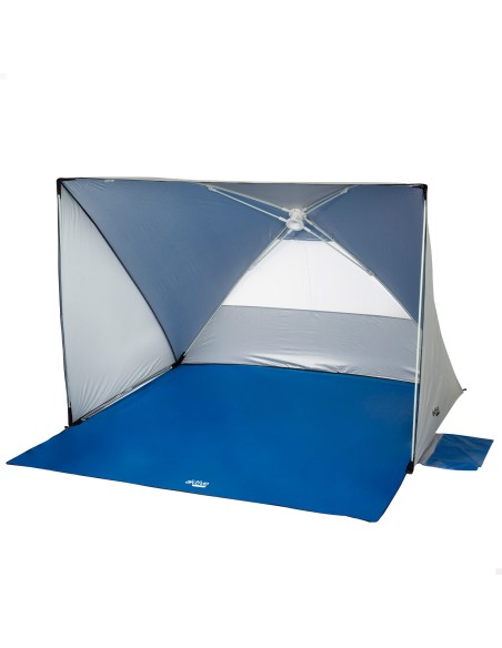 Tenda de praia UV50 azul e cinzento | Distria