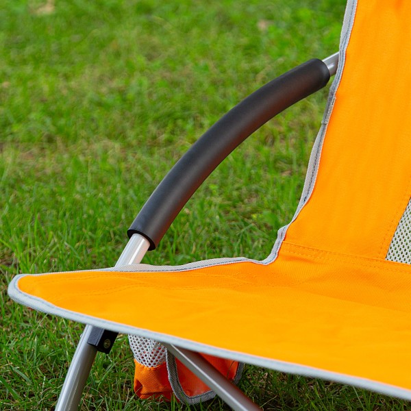 Cadeira de praia dobrável laranja Aktive | Distria