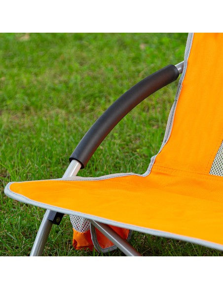 Cadeira de praia dobrável laranja Aktive | Distria