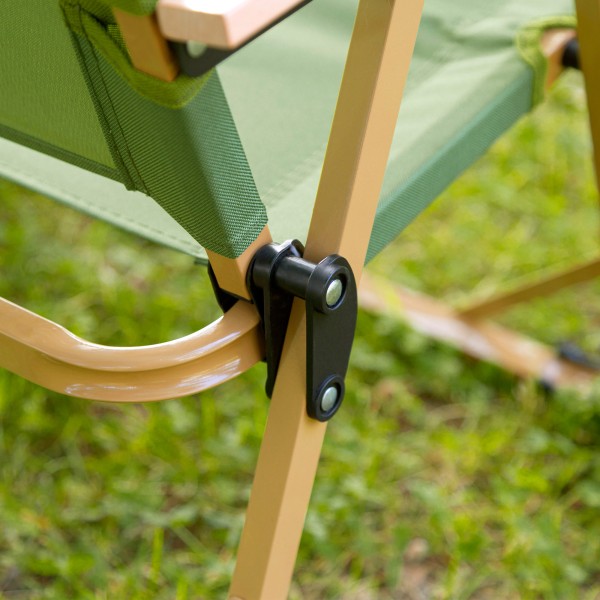 Cadeira dobrável verde Glamping | Distria