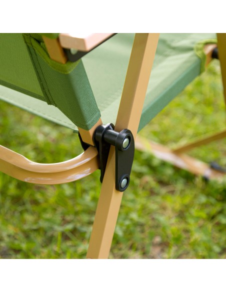Cadeira dobrável verde Glamping | Distria