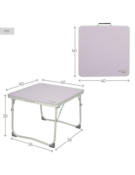 Mesa dobrável pequena malva | Distria