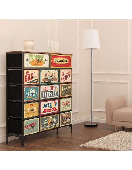 Cómoda vintage 14 gavetas Max Home | Distria