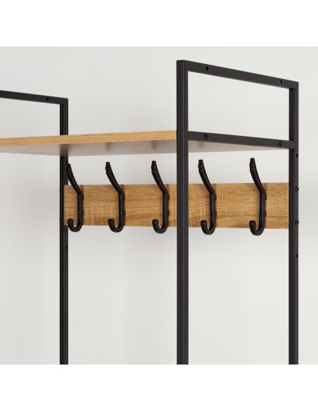 Sapateira de madeira 3 prateleiras 60x40x175 cm | Distria