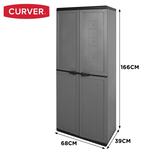 Curver Armário alto em resina 68x39x166 cm | Distria